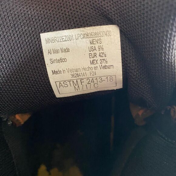 Brahma men 9.5 steel toe tie up lace work boots - Picture 12 of 12